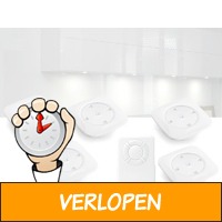 Set van vijf draadloze LED-spotjes