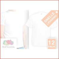 12 Fruit of the Loom T-shirts ronde hals