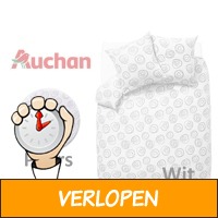 Auchan dekbedovertrek + kussenslopen