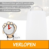 LED touch-en-geluid tafellamp