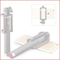 RVS audio plug selfiesticks in 5 kleuren