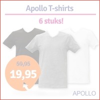 6-pack Apollo heren T-shirts