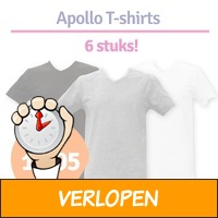 6-pack Apollo heren T-shirts