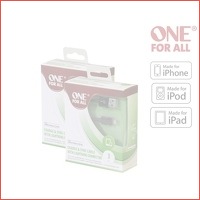 2 x One For All MFI lightning-kabel