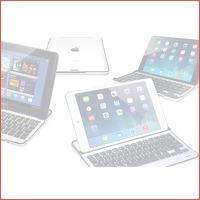 Aluminium keyboard case voor iPad