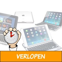 Aluminium keyboard case voor iPad