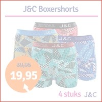 4-pack JC Dot boxershorts combi