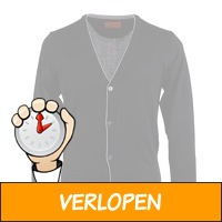 Vest Merino Wol Black button