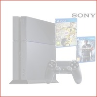 Sony PS4 500GB incl. FIFA 17 + Uncharted..