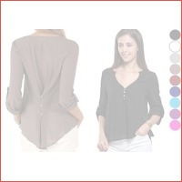 Casual v-neck blouse