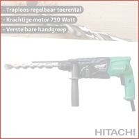 Hitachi bDH 24 PG oorhamer pneumatisch