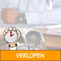 Chique herenhorloge met zichtbaar uurwerk