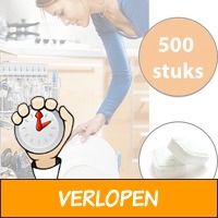 Vaatwastabletten 500 stuks professionele kwaliteit