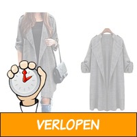 Grijze dames trenchcoat