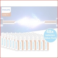 48 x Philips Long Life batterijen