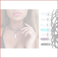 Oval Stone choker ketting