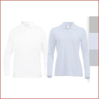 Poloshirt met lange mouwen