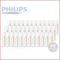 48 AA en/of AAA Philips LongLife batteri..