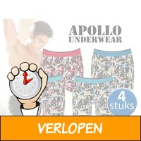 4 pack Apollo boxershorts