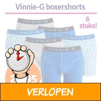 Vinnie-G boxershorts Sky Blue 6-pack