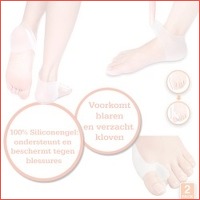 2 Hallux valgus/teen- of hielbeschermers