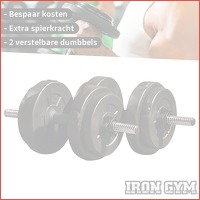 Iron Gym dumbbell set 15 kg