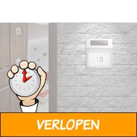 Huisnummer met Solar verlichting