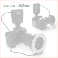 Flashring voor Canon en Nikon