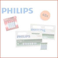 48 x Philips batterijen