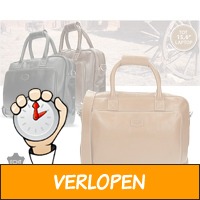 Old West leren business tas