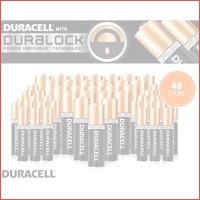 48 x Duracell Duralock batterijen