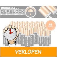 48 x Duracell Duralock batterijen