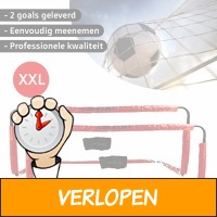 Dunlop voetbalgoals XXL met draagtas