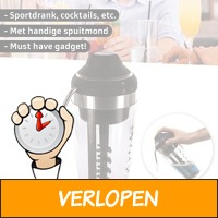 Pick & Drink elektrische drinkshaker met spuitmond