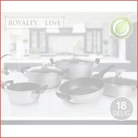 18-delige Royalty Line Marble pannenset