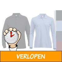 Poloshirt met lange mouwen voor dames en heren