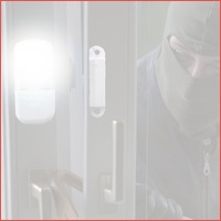 Deuralarm- en raamalarm met LED-verlicht..