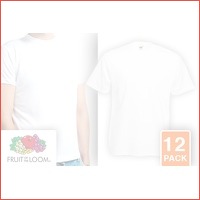 12 Fruit of the Loom T-shirts ronde hals