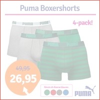 4-pack Puma Stripe boxershorts