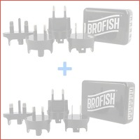 Brofish USB Wall Charger 4 poorts + 6 po..