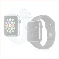 Apple Watch 42mm met siliconen sportband