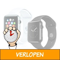 Apple Watch 42mm met siliconen sportband