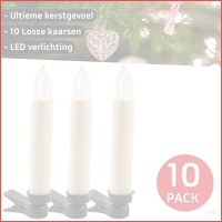 10 LED-Kerstkaarsen