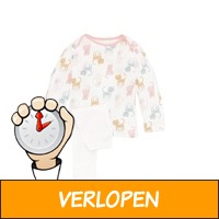 2-pack HEMA baby meisjes pyjama's