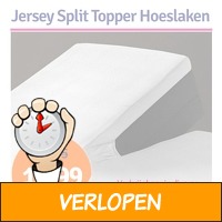 Jersey Split Topper hoeslaken