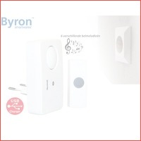 Byron draadloze deurbel met USB-lader