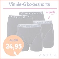 4-pack Vinnie-G Black boxershorts