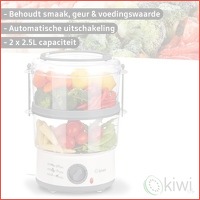 Kiwi Stoomkoker 500W KFS 2903