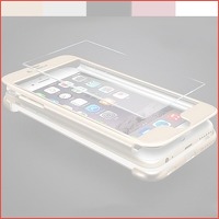 iPhone case met tempered glass