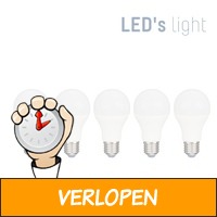 5-pack LED lampen met E27 fitting